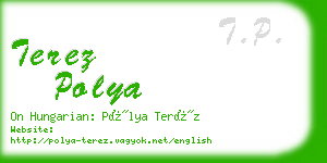 terez polya business card